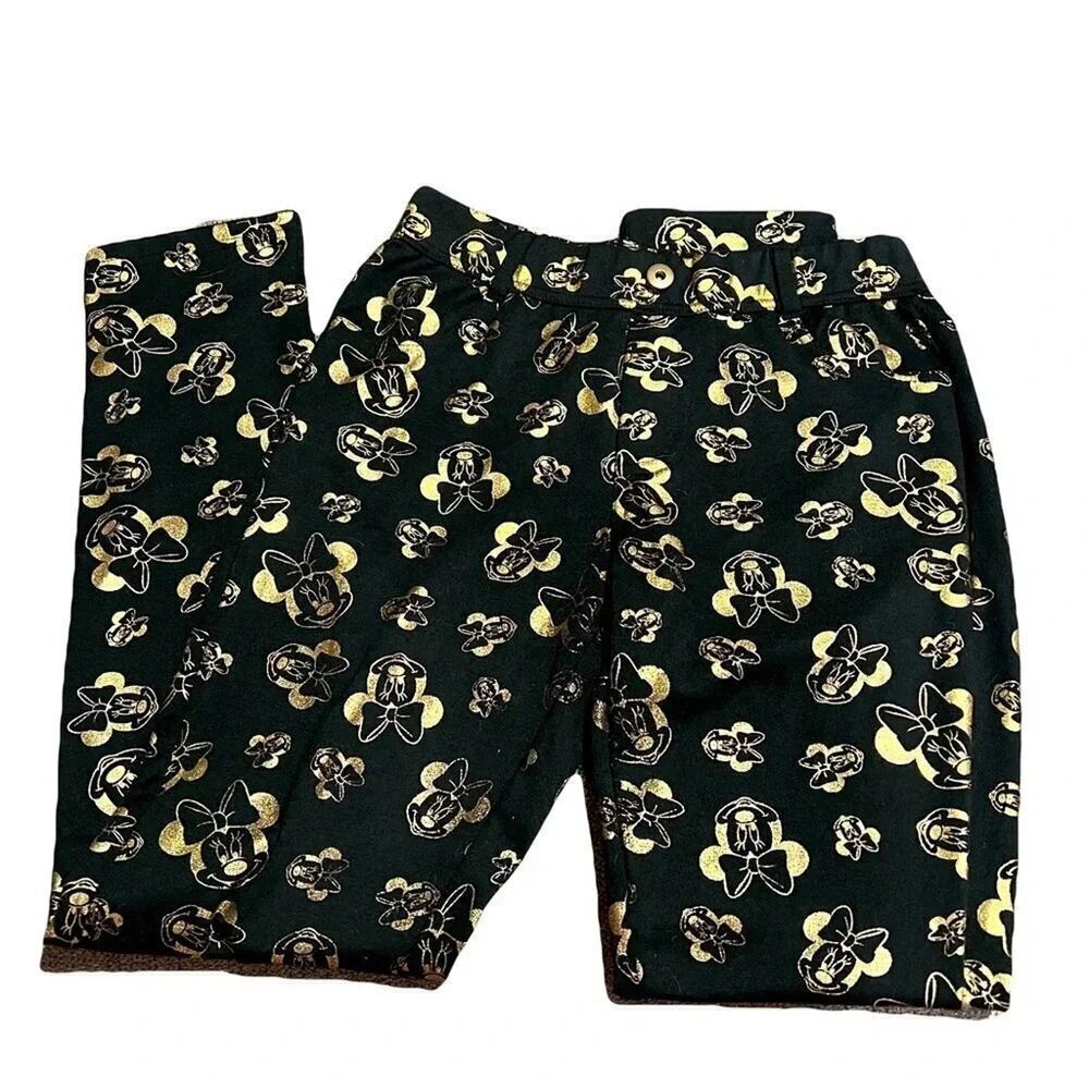 Disney Minnie Mouse Jeggings Kids XL - Picture 1 of 4